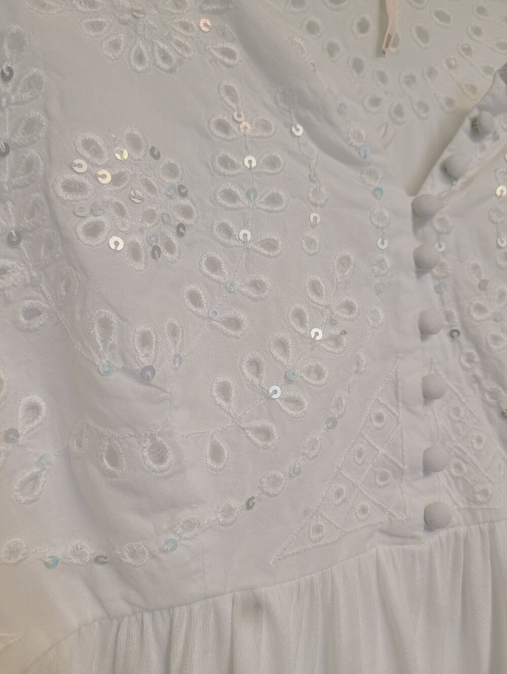 Free People Sea Of Love TunicTop in Ivory Dreams XS - Picture 6 of 13